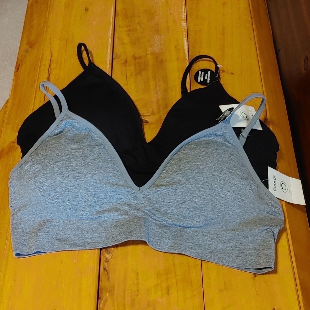 NWT Set of 2  George Wireless Padded T-Shirt Bras Size XXL